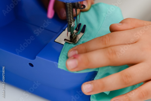 sewing machine in a sewing machine