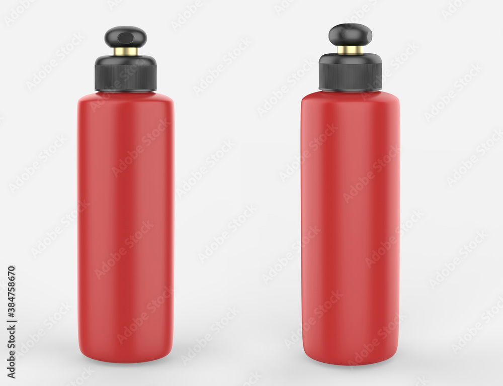 Cosmetic plastic bottle isolated on white background. Liquid container for gel, lotion, cream, shampoo, bath foam. Beauty product package. 3d illustration. Cosmetic plastic bottle isolated on white background. Liquid container for gel, lotion, cream, shampoo, bath foam. Beauty product package. 3d illustration.