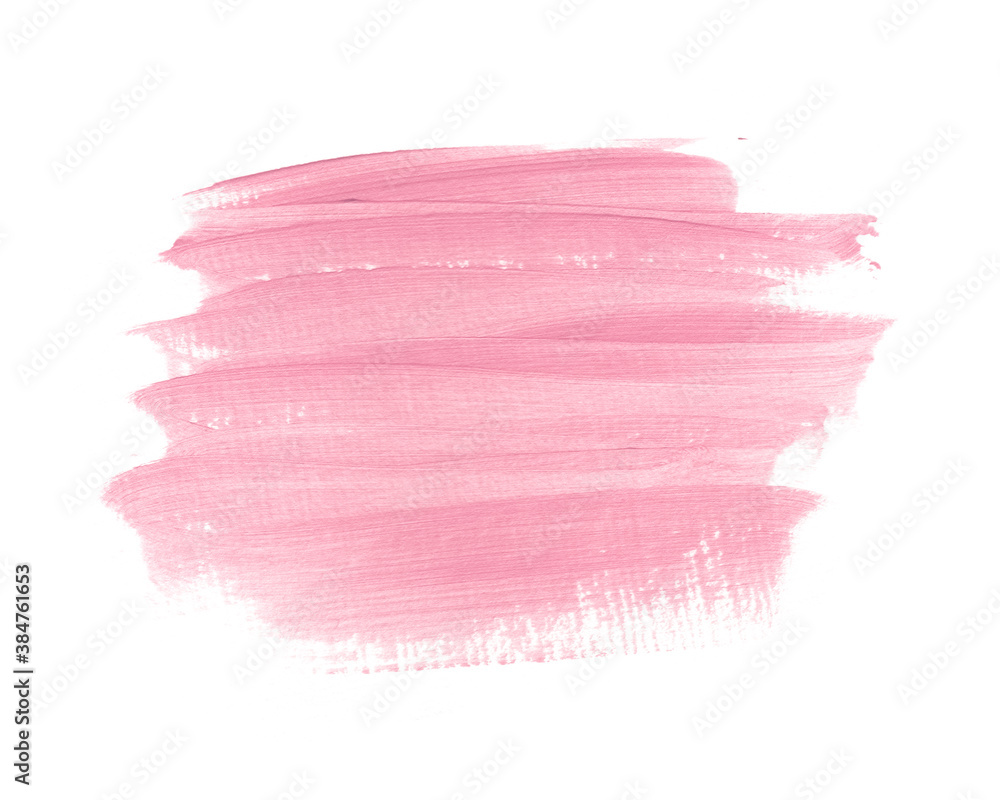 Pastel pink brush paint stroke background. Perfect design for headline, logo and sale banner. 
