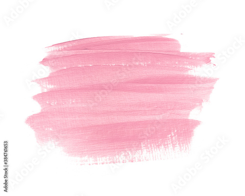 Pastel pink brush paint stroke background. Perfect design for headline, logo and sale banner. 