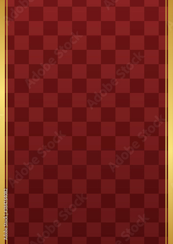 Vertical background material with a red and luxurious lattice pattern