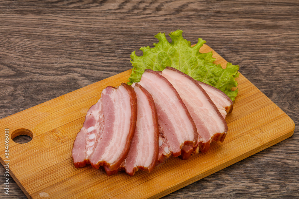 Tasty smoked pork brisket slice Tasty smoked pork brisket slice