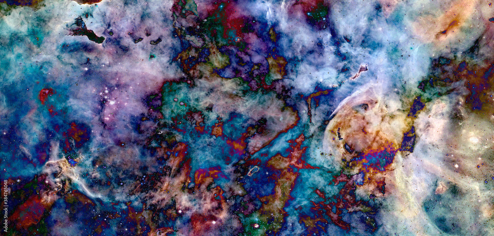 Naklejka premium Abstract space background. Elements of this image furnished by NASA