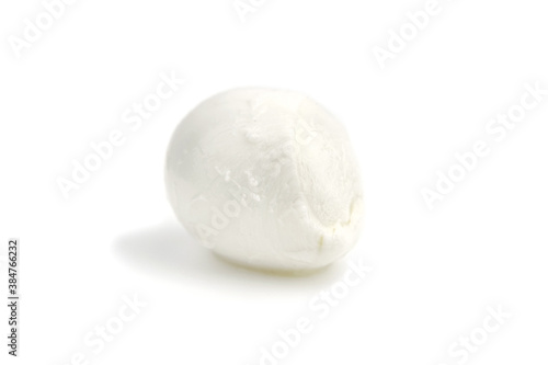 Mozzarella cheese ball isolated on white background