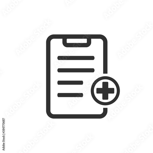 Medical records and health insurance form icon © Aleksandr Gladkiy