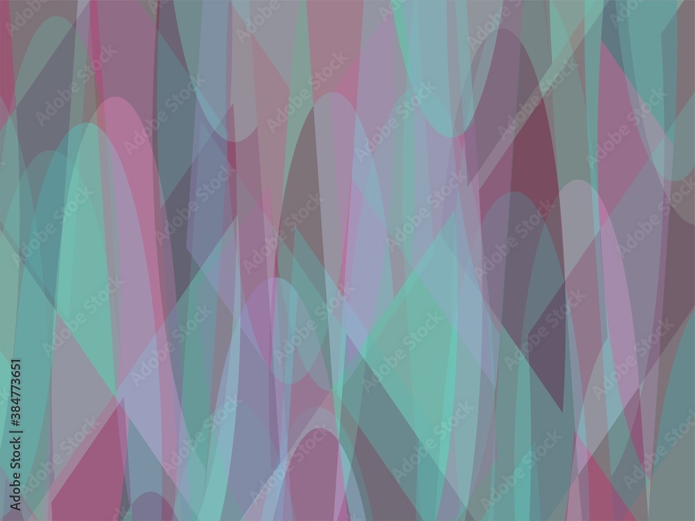 Beautiful of Colorful Art Green, Purple and Pink, Abstract Modern Shape. Image for Background or Wallpaper