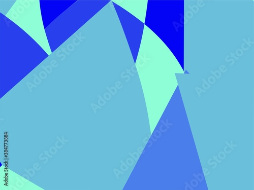Beautiful of Colorful Art Blue  Abstract Modern Shape. Image for Background or Wallpaper