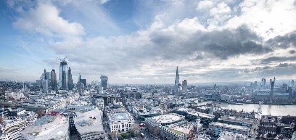 City of London Panoramic of the Financial District City of London Panoramic of the Financial District