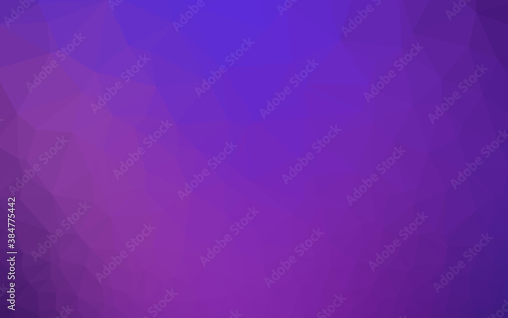 Fototapeta premium Light Purple vector triangle mosaic texture.