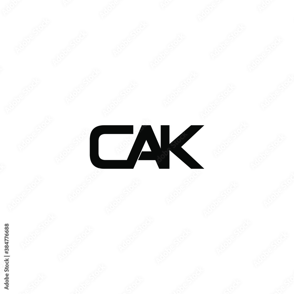 cak letter original monogram logo design cak letter original monogram logo design