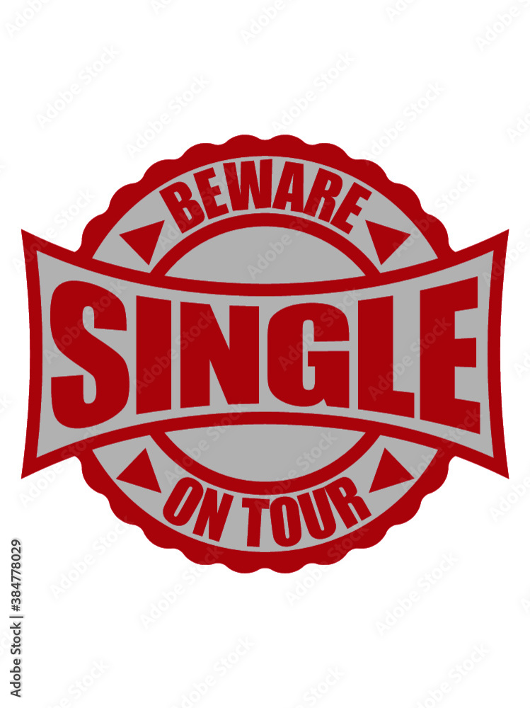 Obraz premium Roter Stempel Single 