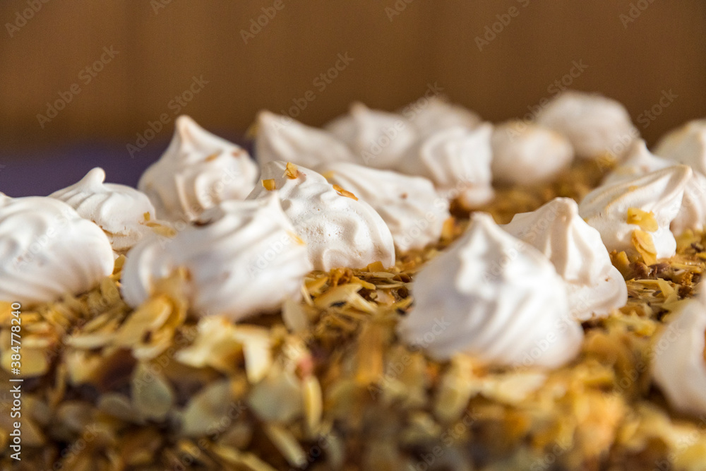 sweet cake with cream topping sweet cake with cream topping