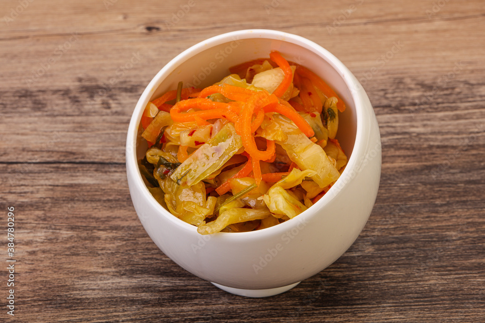 Spicy pickled cabbage with carrot Spicy pickled cabbage with carrot