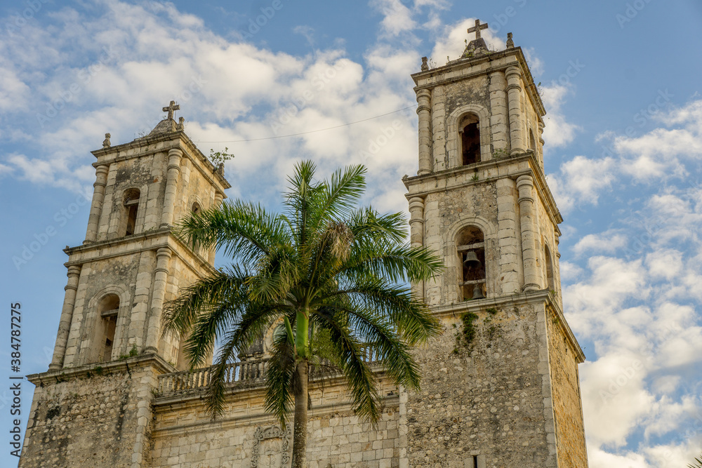 Cathedral San Servacio in Valladolid, yucatan, mexico