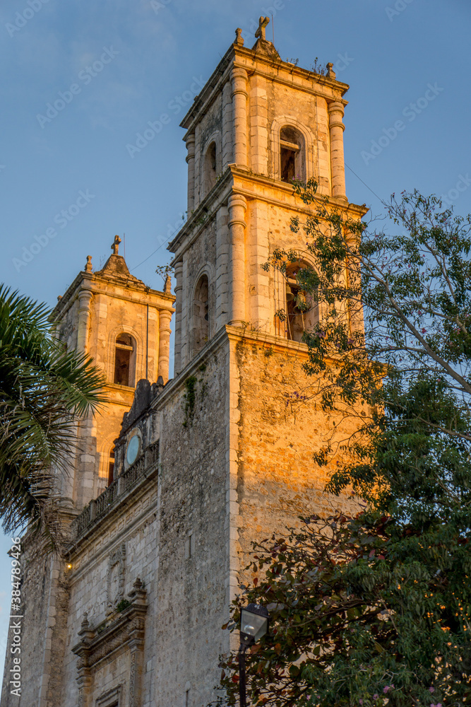Cathedral of San Servacio in Valladolid, Yucatan Mexico