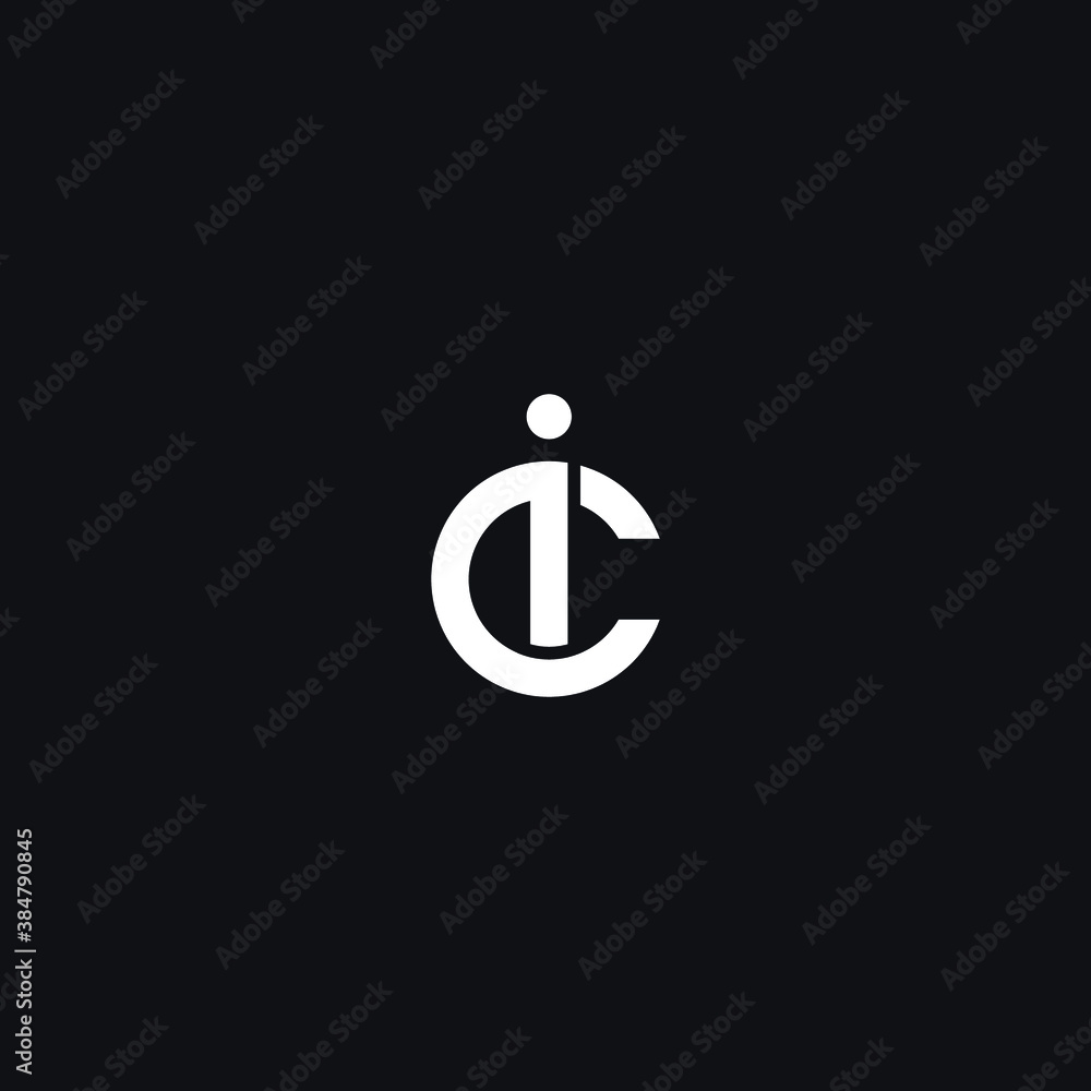 ic ci logo initial letter design ic ci logo initial letter design