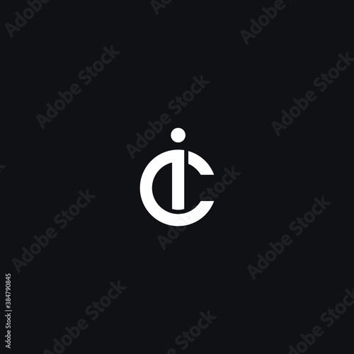 ic ci logo initial letter design 