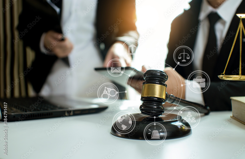 justice and law concept.Male judge Consultation and legal concepts, lawyers, justice and law concept.Male judge Consultation and legal concepts, lawyers,