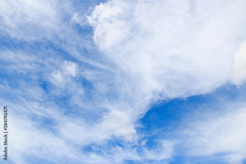 Fototapeta premium White clouds on weather background ,With in a open sky day