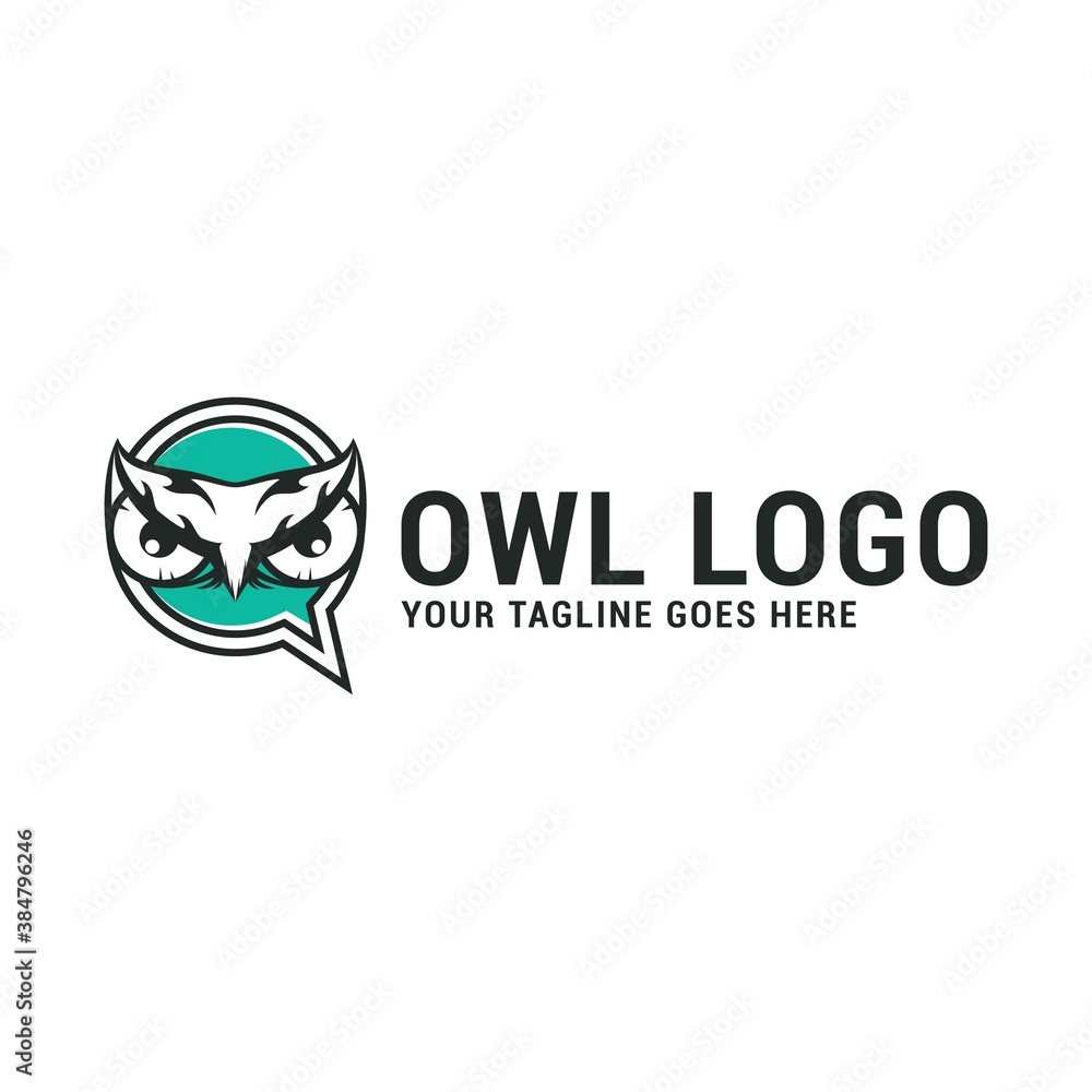 Owl animals logo icon vector template. Premium design owl logo concept.