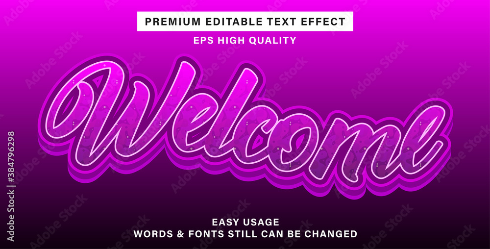 Best text effect welcome