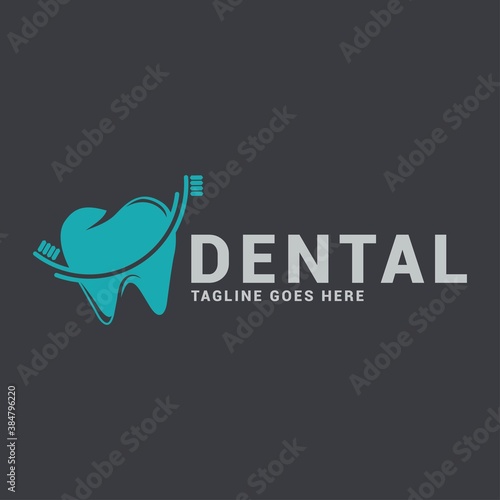 Dental clinic logo icon vector template. Dentist stomatology medical doctor logotype concept icon.