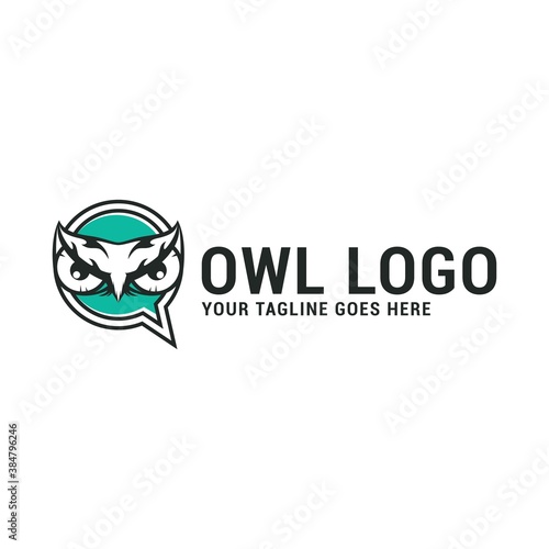 Owl animals logo icon vector template. Premium design owl logo concept.