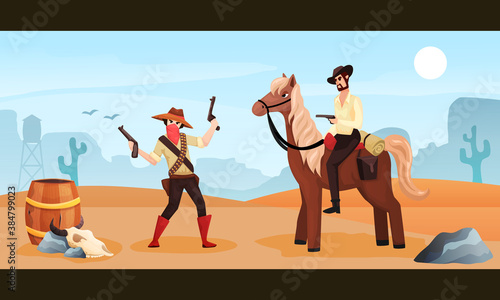 Wild West Vector Illustration