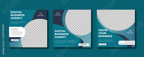 Professional digital marketing agency social media post template