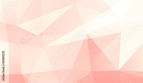 Abstract red white and purple polygon triangle pattern gradient background. 3d render illustration.