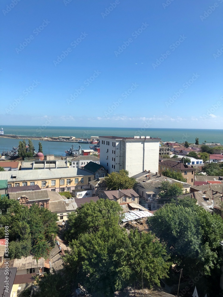 Obraz premium view from the beach