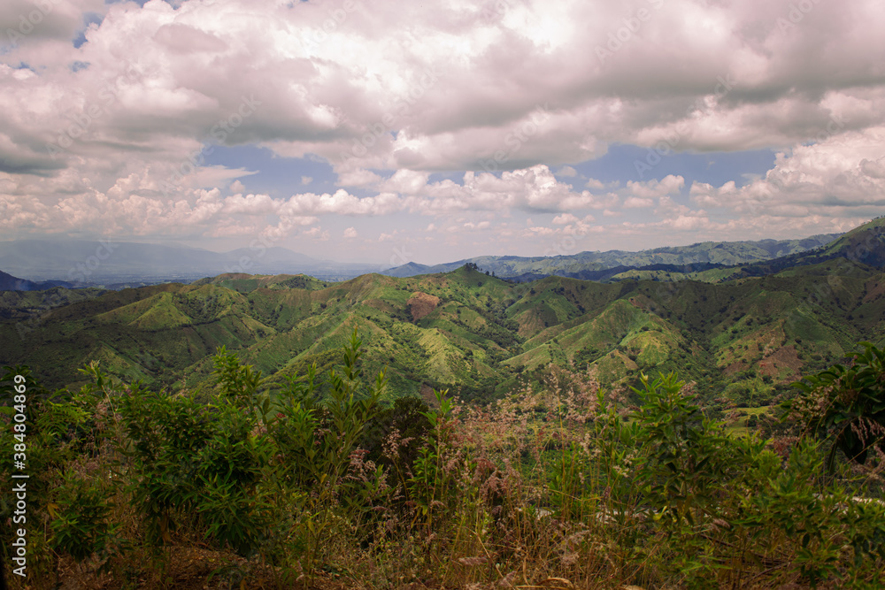 Naklejka premium Landscare Cordillera Central, Dominican Republic