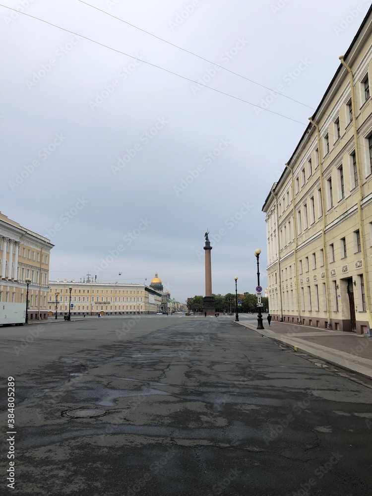 Naklejka premium street in the city