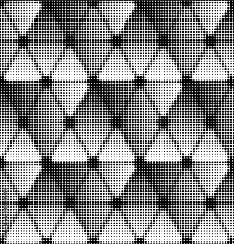 Grunge halftone dots vector texture background. Pixel