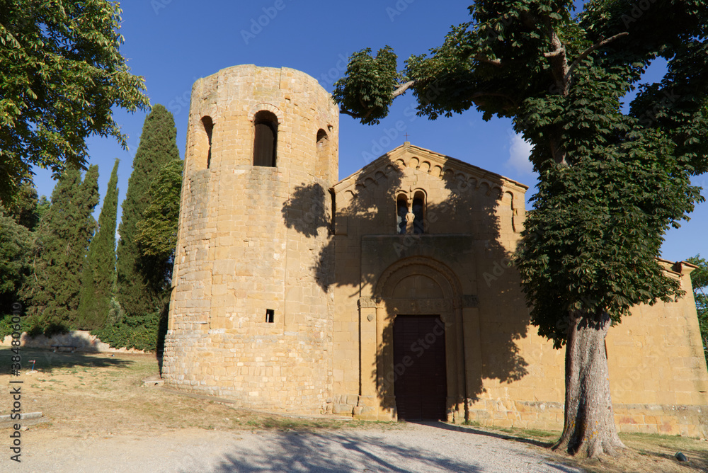 Parish church of Corsignano in Pienza in Tuscany