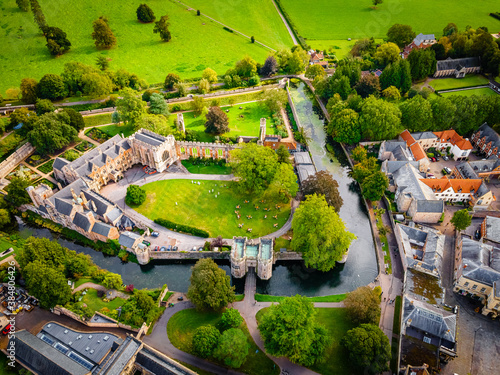 View of Wells Cathedral is in Wells, Somerset, England photo