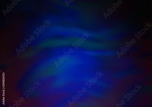 Dark BLUE vector blurred and colored template.