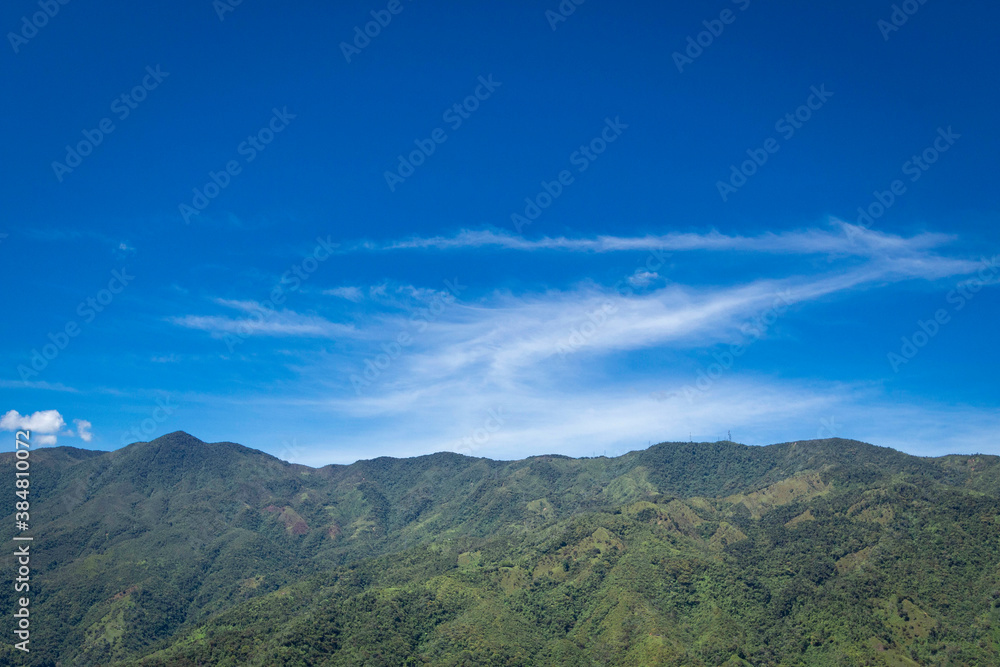 Colombian landscapes. Green mountains in Colombia, Latin America