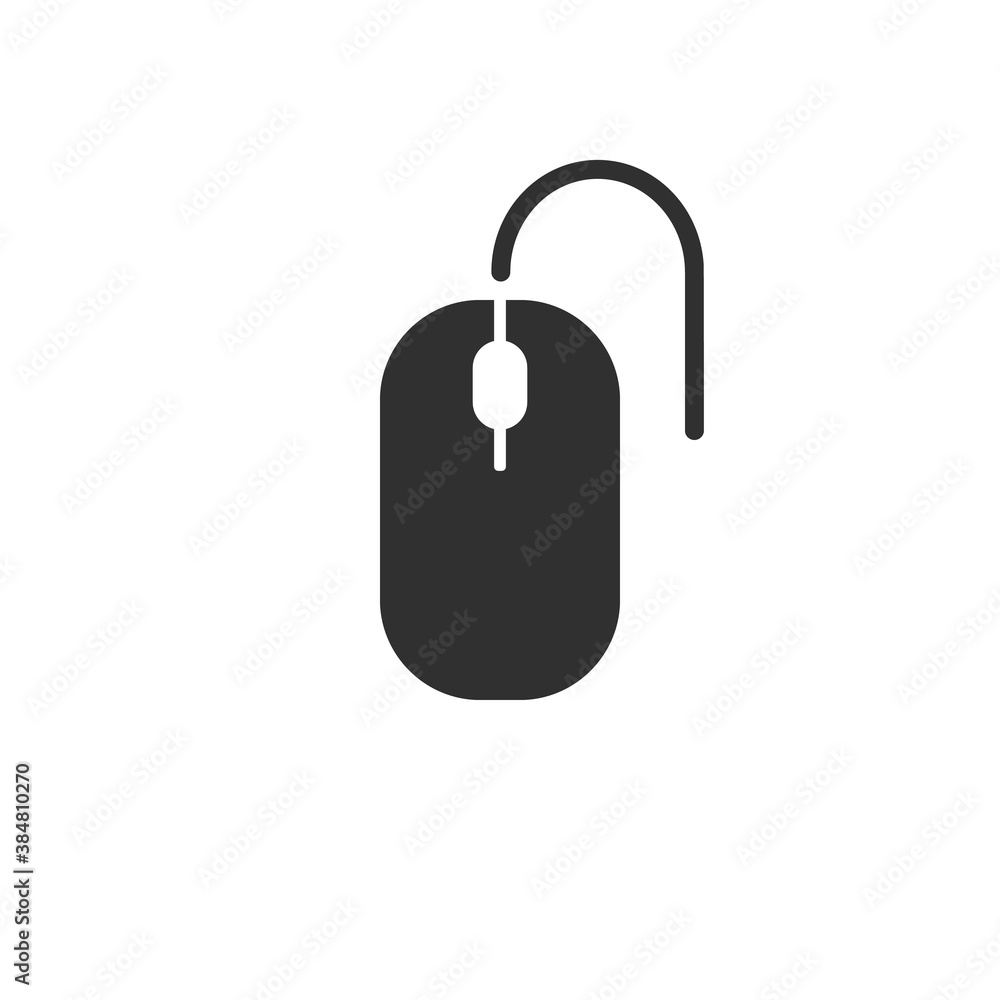 Computer mouse flat icon Computer mouse flat icon