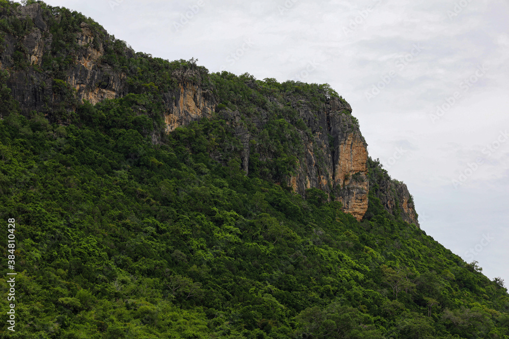View of the mountain and nature Park at thailand
