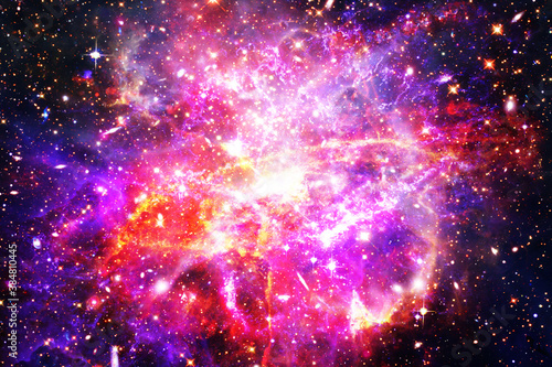 Fototapeta Naklejka Na Ścianę i Meble -  Spectacular galaxy with sars. Space gas. The elements of this image furnished by NASA.