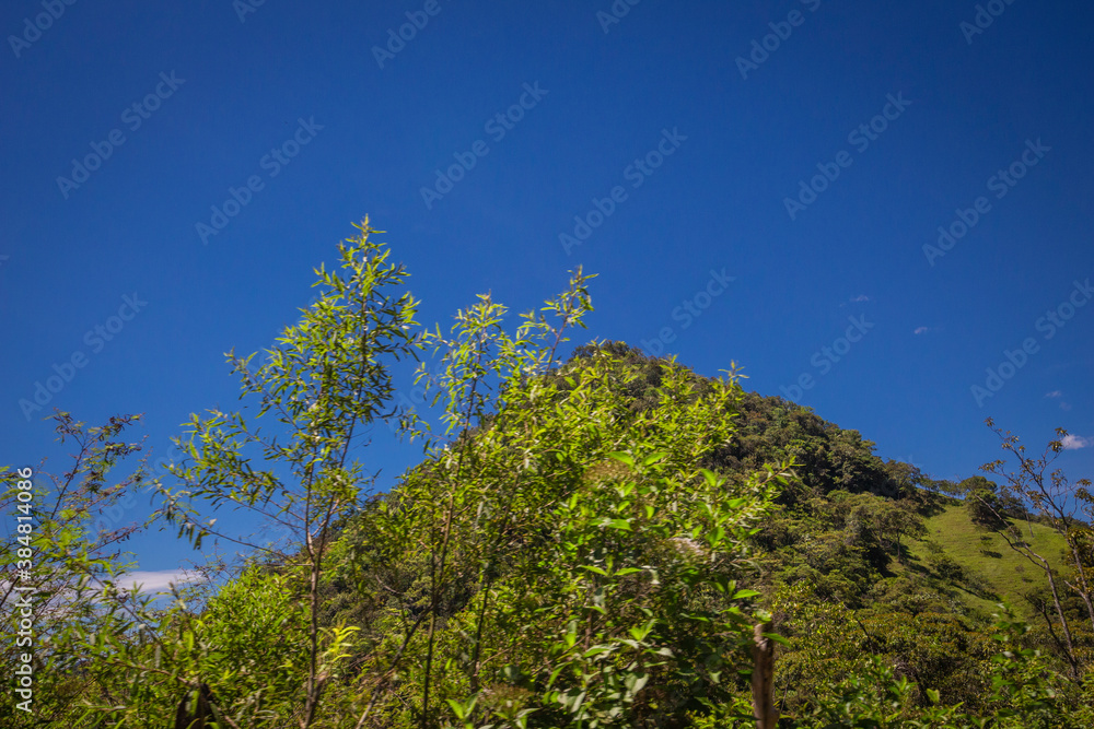 Fototapeta premium Colombian landscapes. Green mountains in Colombia, Latin America
