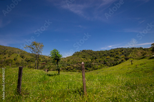 Colombian landscapes. Green mountains in Colombia, Latin America