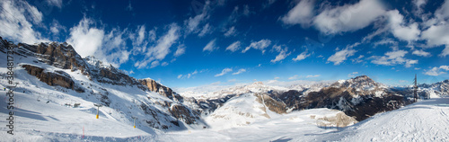 Tofana Dolomites winter mountains