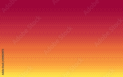 Pixel art Dithering gradient color.