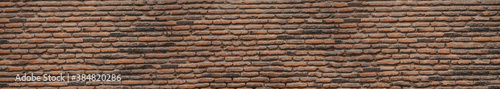 Old red brick wall background 