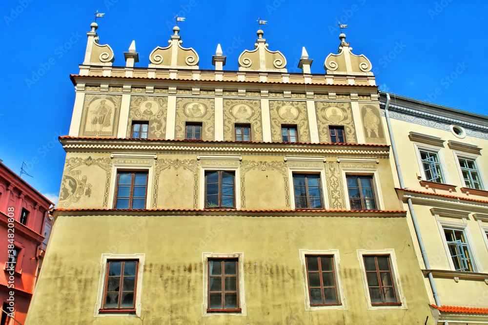 Ulice starego miasta w  Lublinie