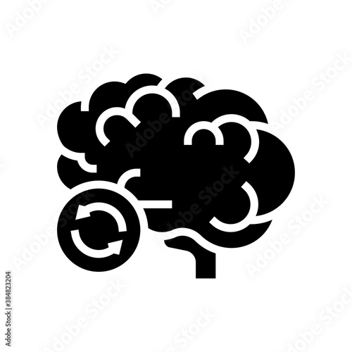 brain transplant glyph icon vector. brain transplant sign. isolated contour symbol black illustration