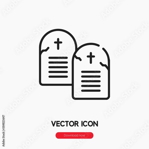 ten commandments icon vector sign symbol