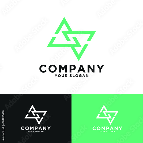 triangle or letter a logos for business